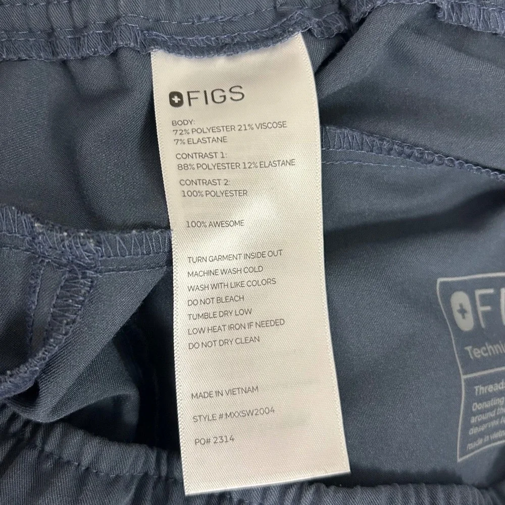 FIGS Lot of 2: Jogger Scrub Pants Blue Technical Collection Men's Size Large
